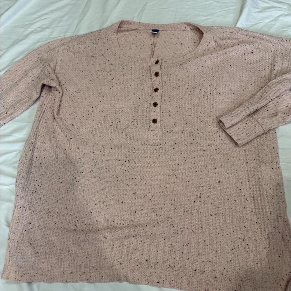 Old Navy Pink Textured Sweater